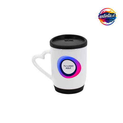 Tazón Personalizado con Tapa y Base Silicona 12 oz