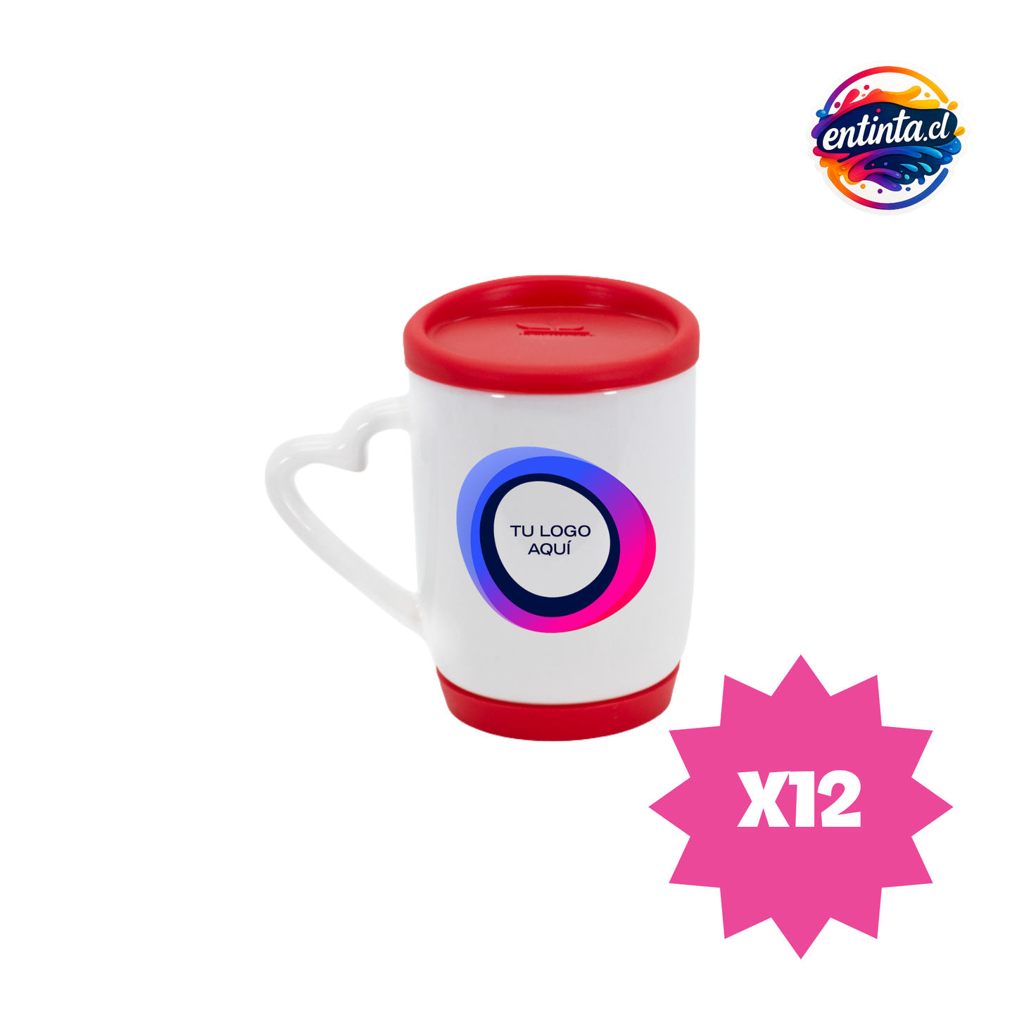 Tazón Personalizado con Tapa y Base Silicona 12 oz