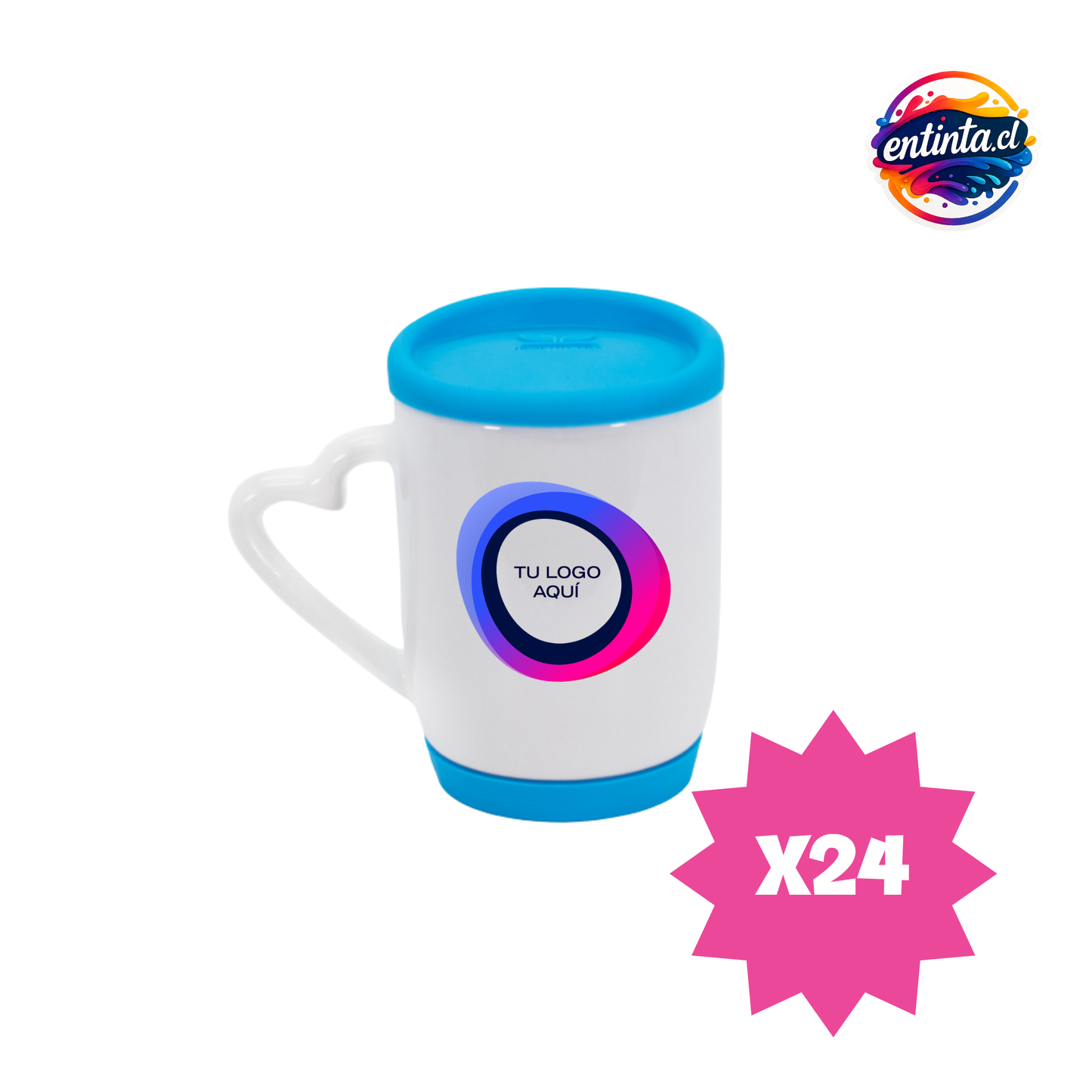 Tazón Personalizado con Tapa y Base Silicona 12 oz