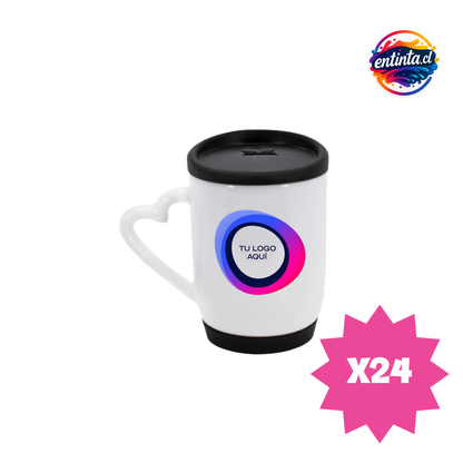 Tazón Personalizado con Tapa y Base Silicona 12 oz