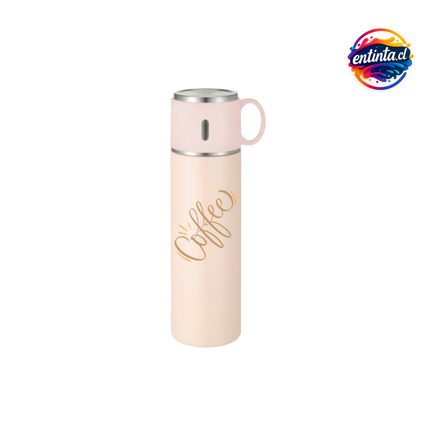 Termo Premium Galaxy Acero Inoxidable + Taza 500 ml