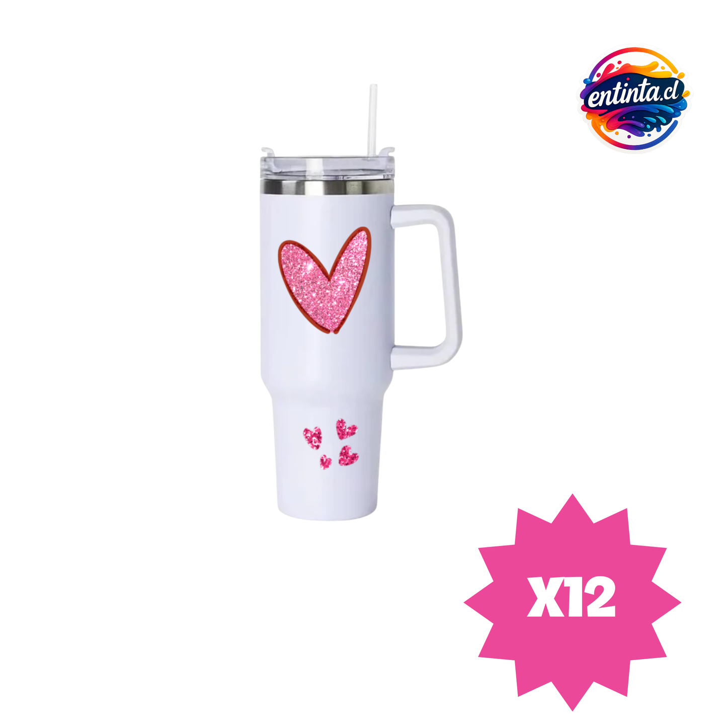 Termo Tumbler Con Bombilla Personalizado 1,2L