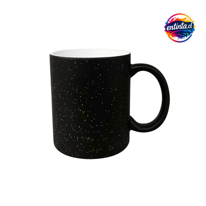Tazón Personalizado Mágico Color Negro Glitter SG 11 oz