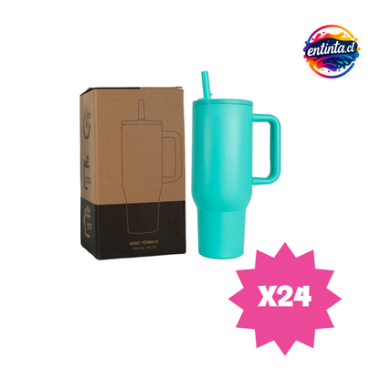 Termo Tumbler Con Bombilla Personalizado 1,2L